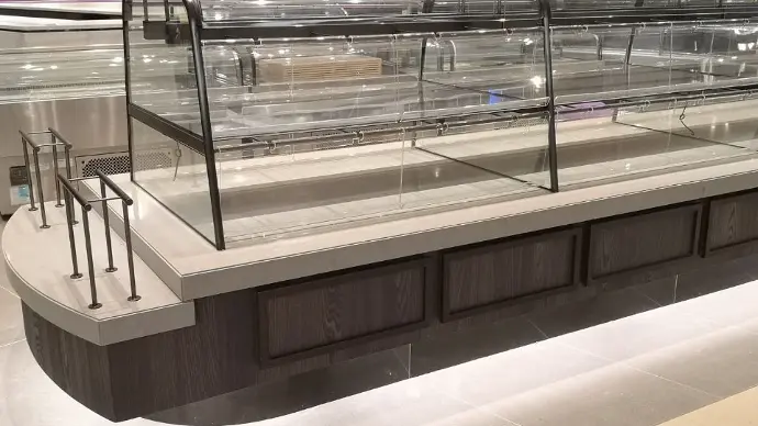 quartz stone bajkery display top