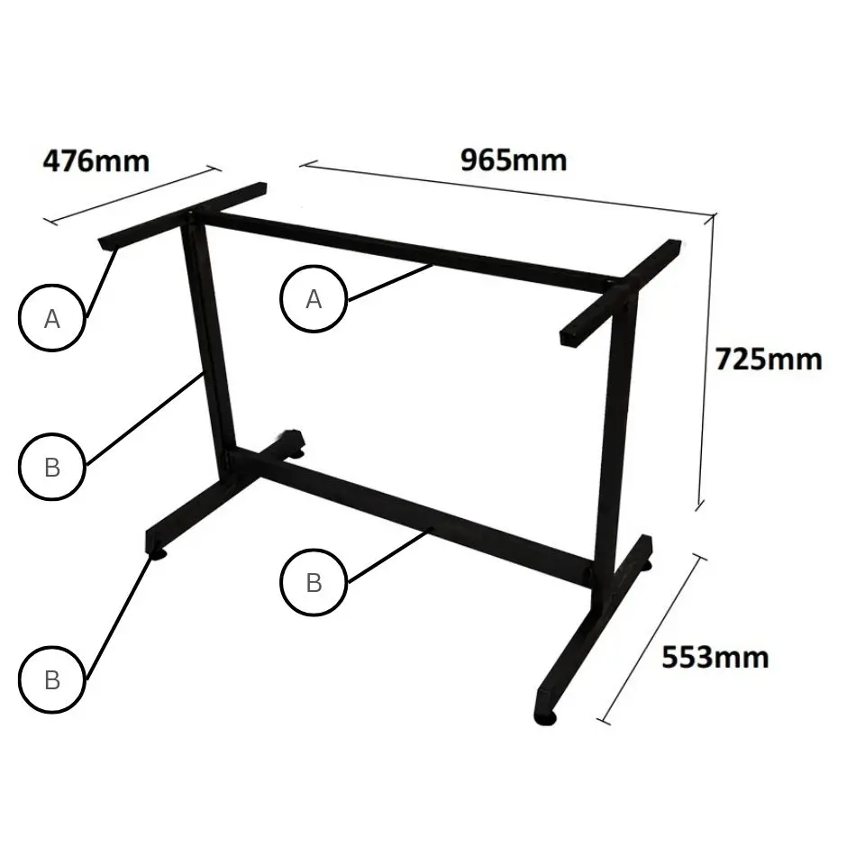 Mild Steel Table Leg (H-LEG)