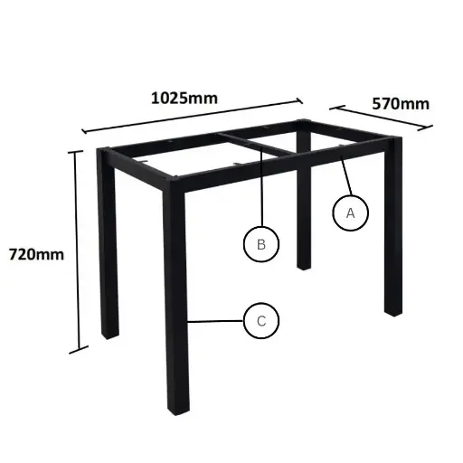 Mild Steel Table Leg (4L-LEG)